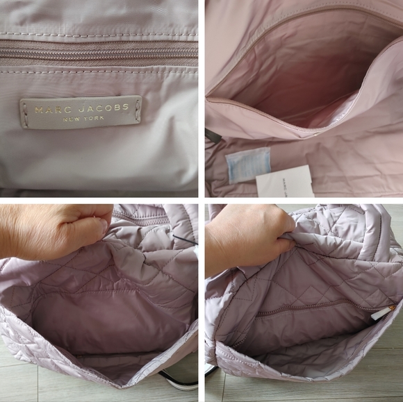 Marc Jacobs Weekender Nylon Quilted Large Duffle Satchel Crossbody Bag - Picture 5 of 16